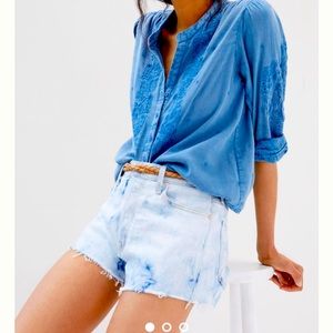 Mother the Tom-Cat high-rise denim shorts size 29